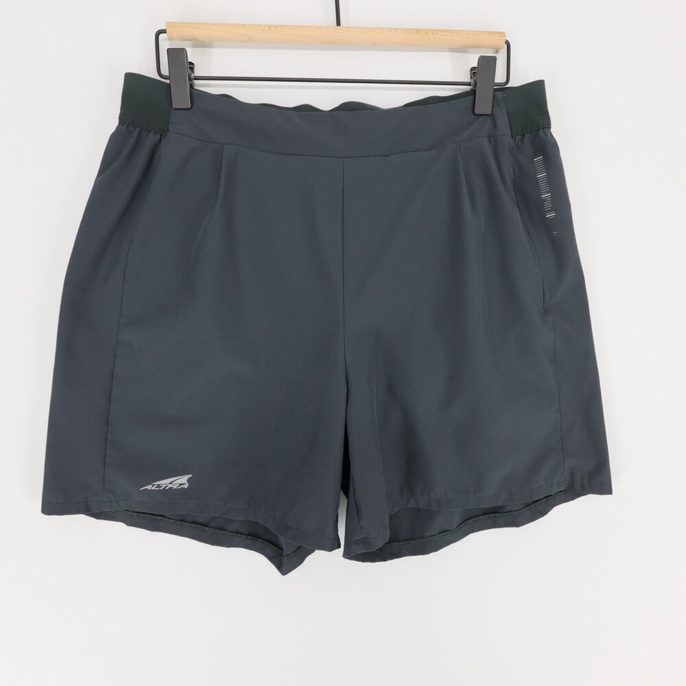 Altra Shorts Mens L Gray Running Athletic Lined Brief Pocket